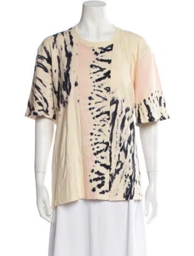 Pre-owned Proenza Schouler Animal Print Scoop Neck T-shirt W/ Tags In Neutral