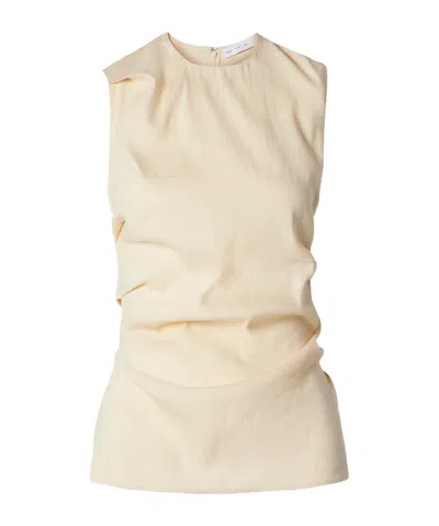 Proenza Schouler Anoushka Pleated Vest In Neutral
