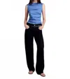 Proenza Schouler Anoushka Top In Denim In Blue