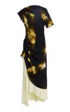 Proenza Schouler Antonella Printed Maxi Dress In Multi