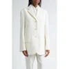 Proenza Schouler Archer Single Breasted Stretch Twill Blazer In Wax