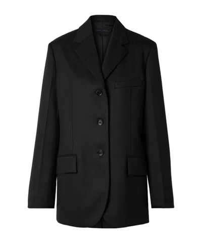 Proenza Schouler Archer Wool Blend Suit Jacket In Black
