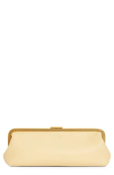 Proenza Schouler Armory Leather Clutch In Gold