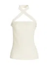 Proenza Schouler Asymmetric Shoulder Knit Top In White