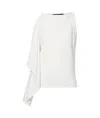 Proenza Schouler Alyssa Top In Matte Viscose Crepe In Ivory In White