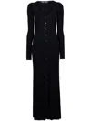 Proenza Schouler White Label Phillips Cotton-blend Midi Dress In Black