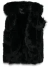 Proenza Schouler Aubrey Shearling Vest In Black