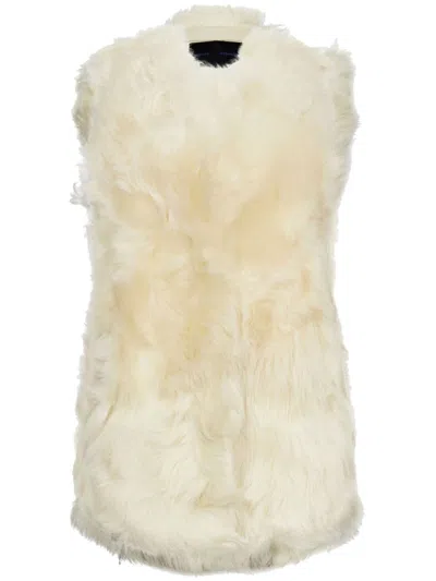 Proenza Schouler Aubrey Shearling Vest In Neutrals