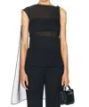 Proenza Schouler Aurora Top In Black