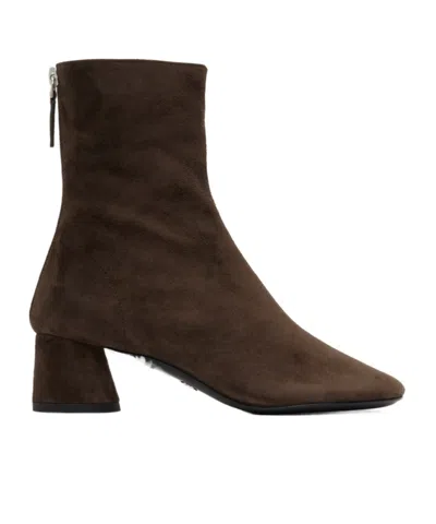 Proenza Schouler Back-zip Short Boots In Black
