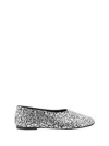 Proenza Schouler Glove Embellished Leather Ballet Flats In Silver