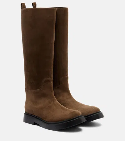 Proenza Schouler Bank Suede Knee-high Boots In Brown
