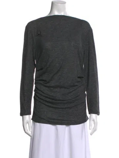 Pre-owned Proenza Schouler Bateau Neckline Sweater W/ Tags In Gray