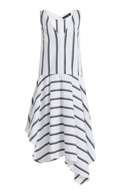 Proenza Schouler Beatriz Cotton-silk Midi Dress In Multi