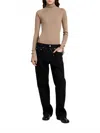 Proenza Schouler Belle Ribbed Silk Cashmere Turtleneck In Neutral