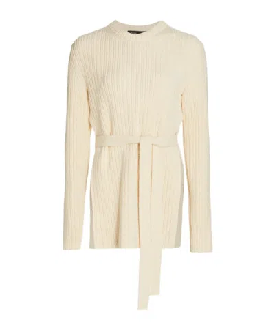 Proenza Schouler Belted Boucl Jumper In Multi