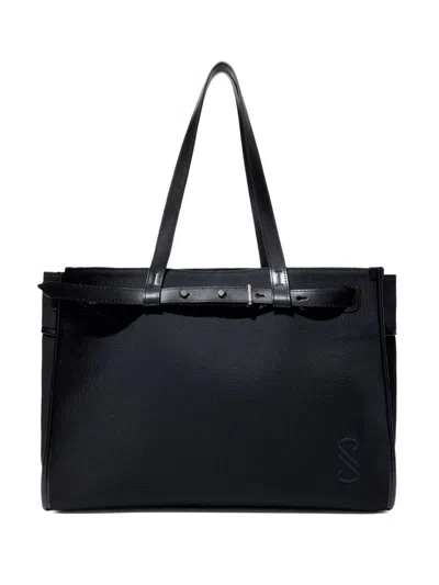 Proenza Schouler Belted Tote Bag In 001 Black