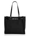 Proenza Schouler Belted Tote In Canvas In Black/silver