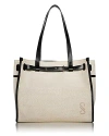 Proenza Schouler Belted Tote In Canvas In Natural/silver