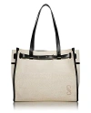 Proenza Schouler Belted Canvas Tote Bag In Natural/silver