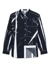 Proenza Schouler 시몬 프린트 셔츠 In Black