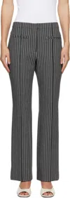 Proenza Schouler White Label Isadora Trousers In Black/white Check