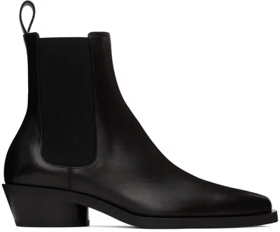 Proenza Schouler Black Bronco Chelsea Boots In 18050 Black