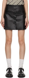 Proenza Schouler Black Buttoned Mini Skirt In 001 Black