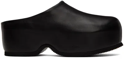 Proenza Schouler Forma Flatform Clogs In 999 Black
