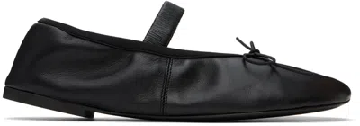 Proenza Schouler Black Glove Mary Jane Ballerina Flats In 18310-001-black