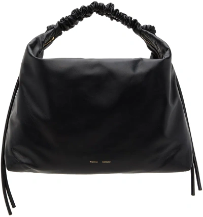 Proenza Schouler Black Large Drawstring Shoulder Bag In 001 Black