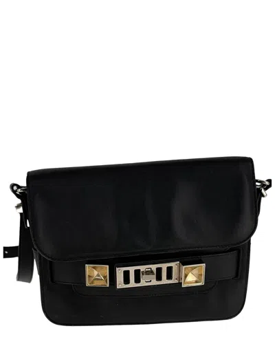 Pre-owned Proenza Schouler Ps11 Classic Bag In Black Calfskin Leather