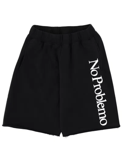 Proenza Schouler Black Logo Shorts
