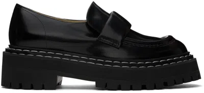 Proenza Schouler Black Lug Sole Loafers In 20070 Black