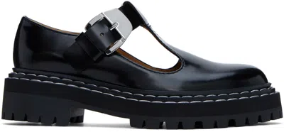 Proenza Schouler Black Mary Jane Oxfords In 001 Black