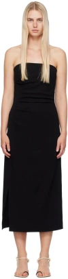 Proenza Schouler Strapless Midi Dress In 001 Black