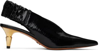 Proenza Schouler Black Spike Slingback Heels In 001 Black