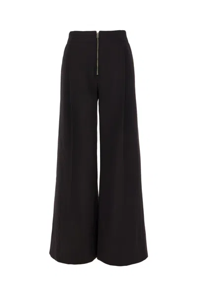 PROENZA SCHOULER BLACK STRETCH WOOL BLEND PANTS 