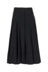 Proenza Schouler White Label Peters Cotton Poplin Midi Skirt In 001