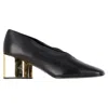 Proenza Schouler Block Heel Pumps In Black Leather In Black