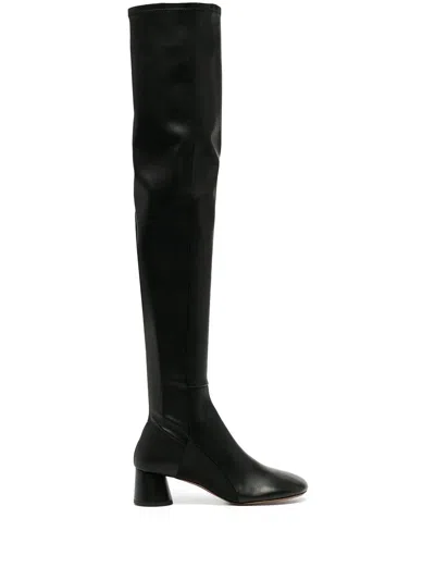 Proenza Schouler Block-heel Thigh Boots In Black