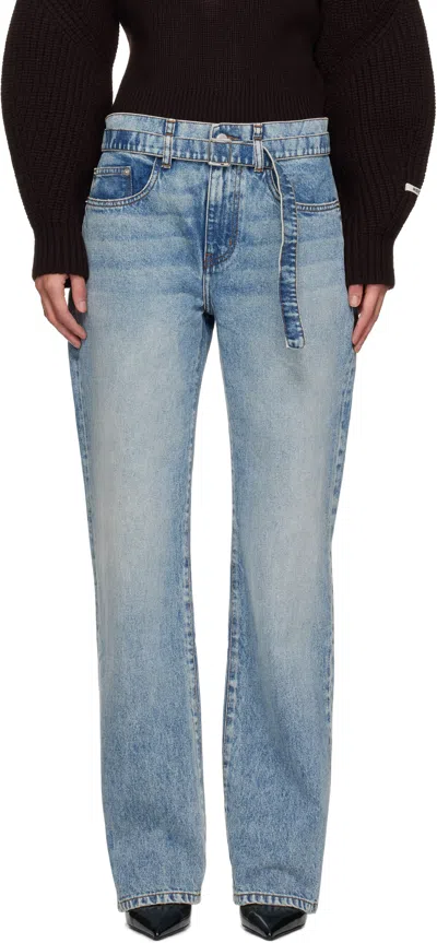 Proenza Schouler Blue Ellsworth Jeans In Classic Wash