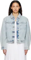 Proenza Schouler Blue Lawrence Denim Jacket In Classic Wash