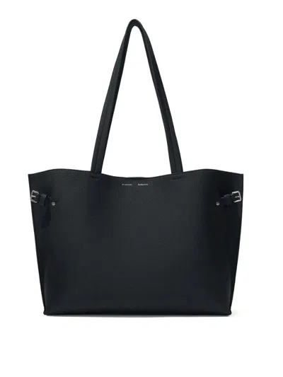 Proenza Schouler Days Tote In Pebbled Calf In Black