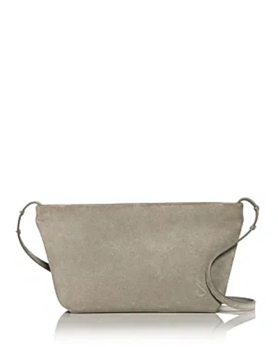 Proenza Schouler Bond Bag In Grey Suede/silver