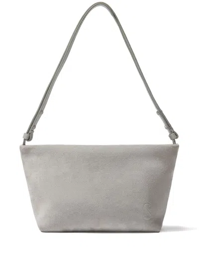 Proenza Schouler Bond Suede Shouler Bag In Grey