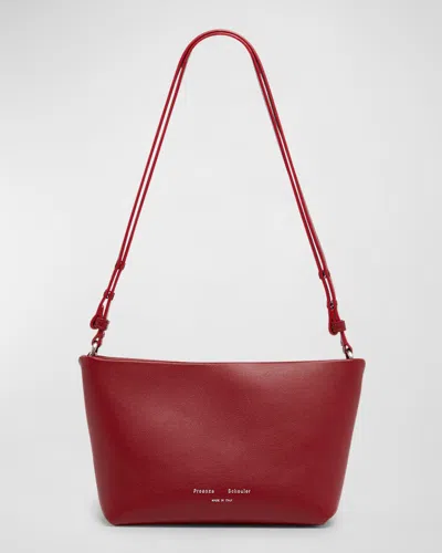 Proenza Schouler Bond Zip Napa Leather Shoulder Bag In Red