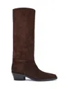 Proenza Schouler 40mm Bronco Suede Knee-high Boots In Blue