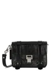 Proenza Schouler Mini Ps1 Leather Crossbody Bag In 001