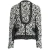 Proenza Schouler Boucle Hook Eye Cropped Jacket In White